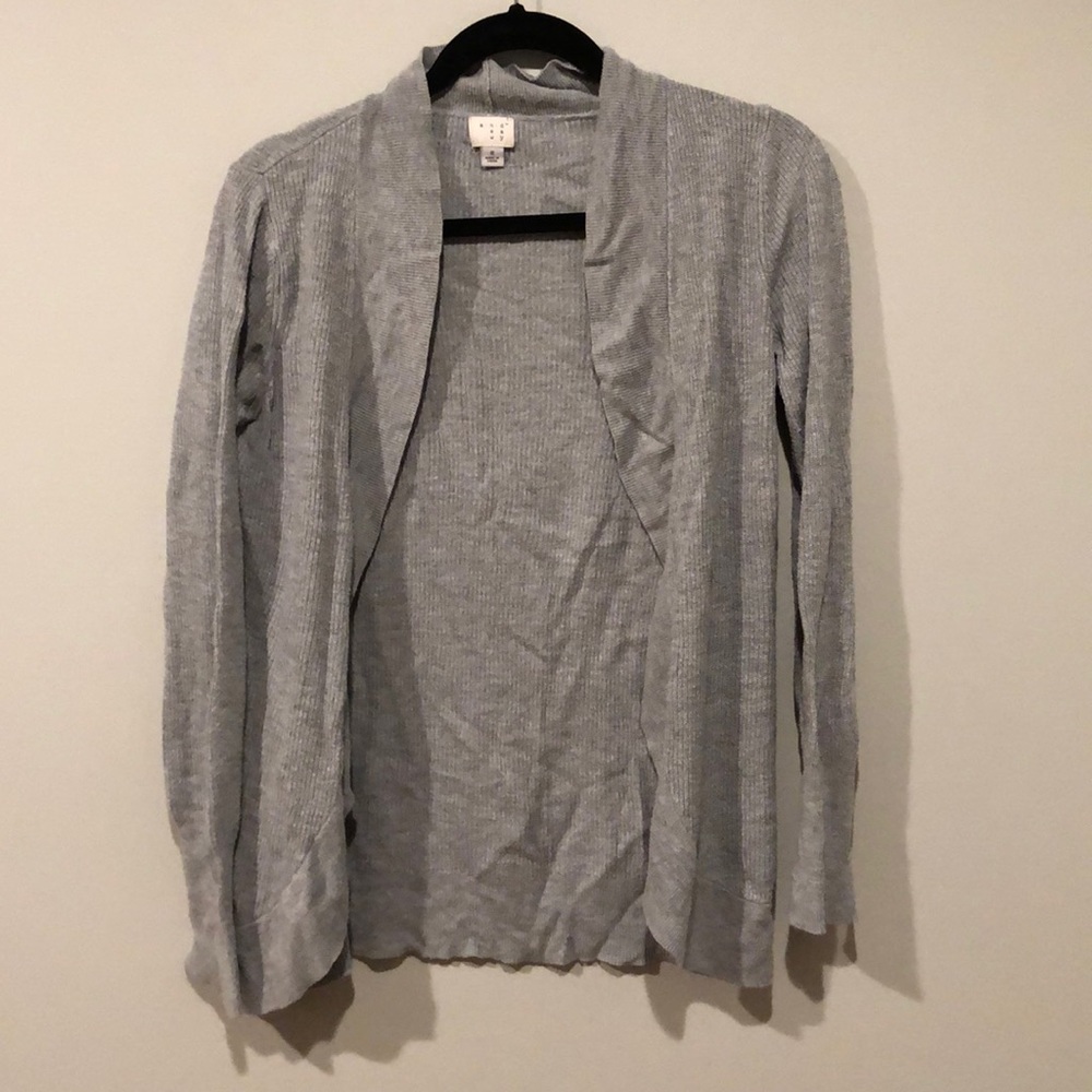 A new day gray cardigan